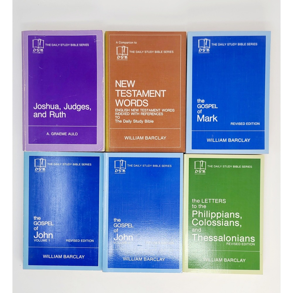 Daily Study Bible Series 6 Book Lot William Barclay Westminster Press 1973-1984